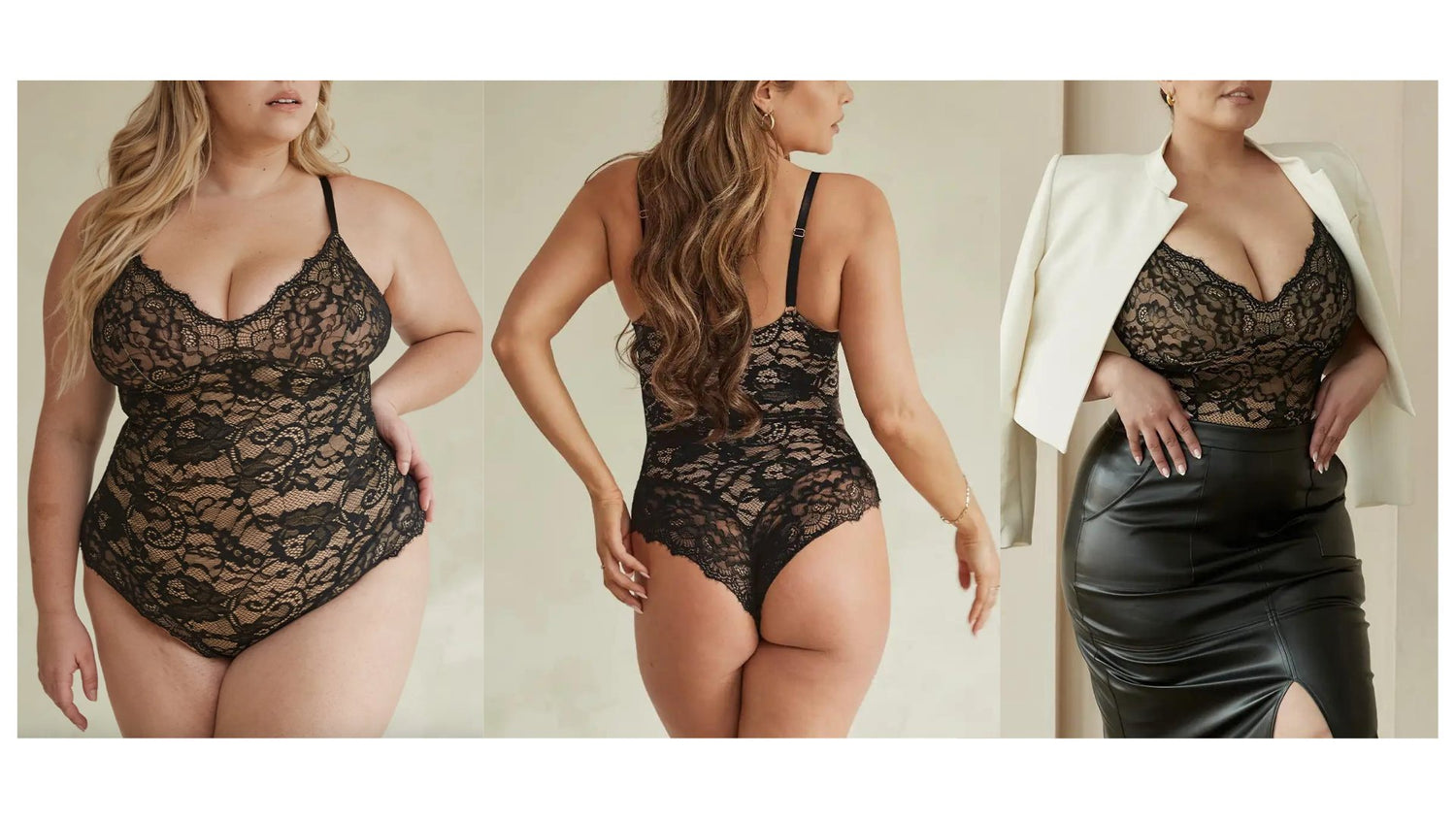 SASSYGIRL lace shapewear bodysuits-formkläder body